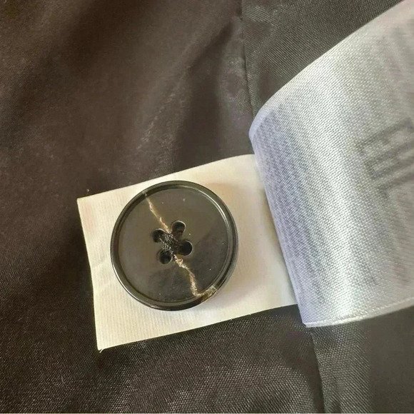 Banana Republic Black Velvet Long And Lean Blazer Jacket Sz 6 - Picture 6 of 10